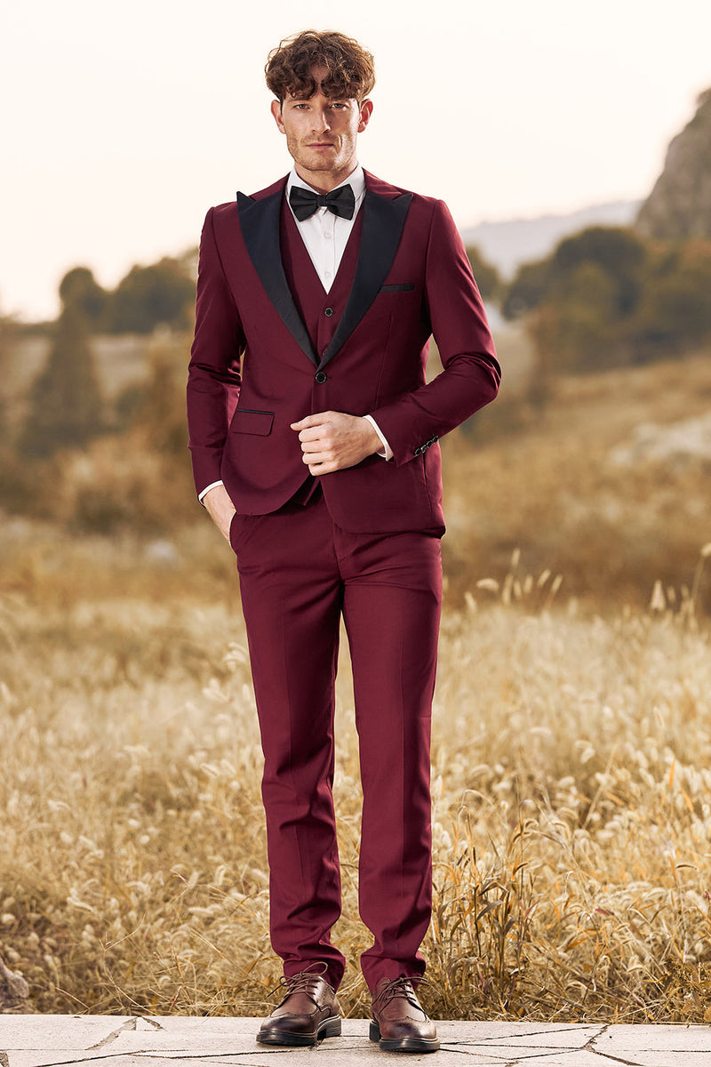 Tuxedo Prom Colors 2019 Prom Attire For Men 2019 Red Peaked