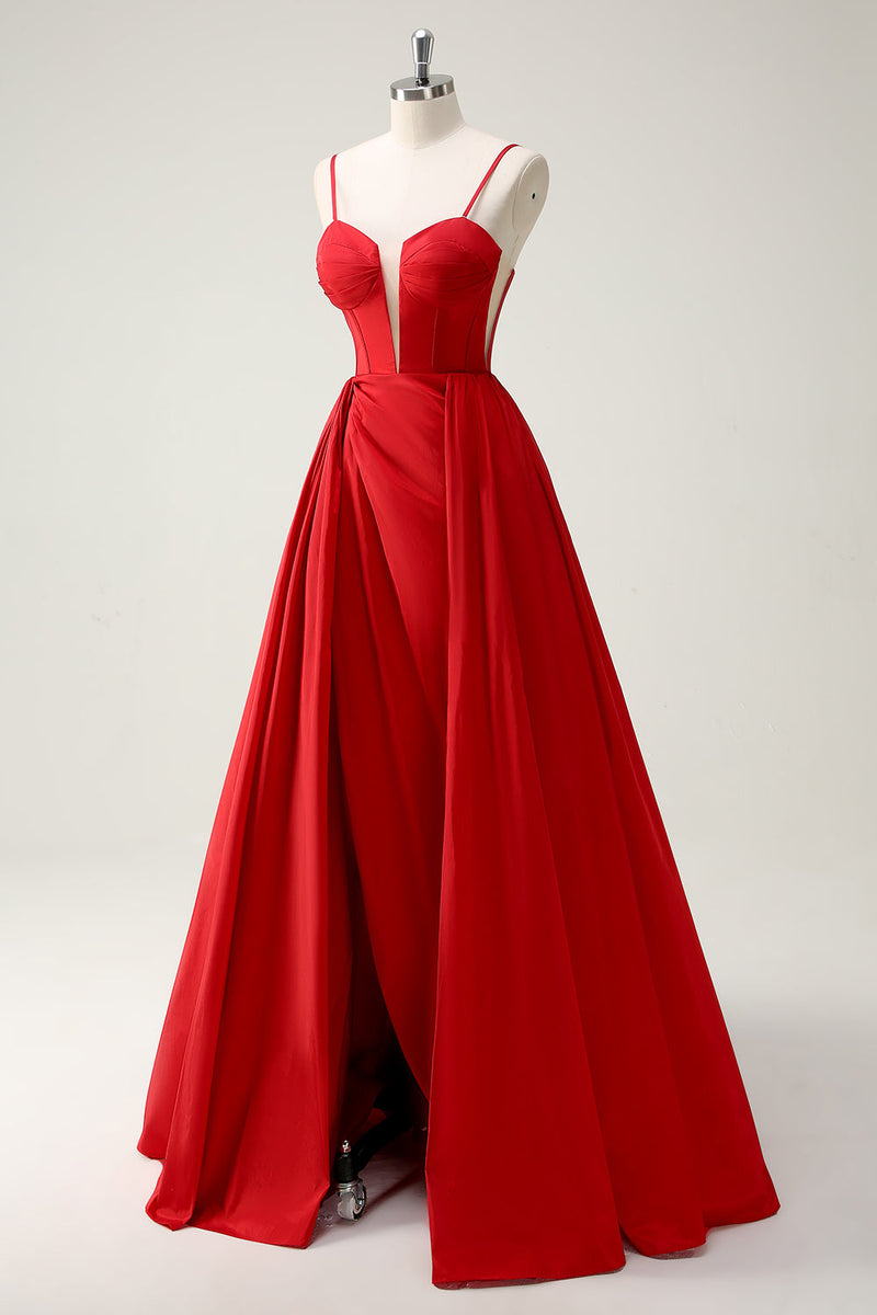 Red Ball Gown Long Prom Dress, Evening Dress