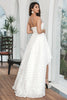 Load image into Gallery viewer, White High Low Flower Sweetheart Graduation Cocktail Dress