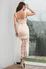 Load image into Gallery viewer, White Champagne Lace Bodycon Engagement Graduation Party Dress