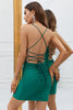 Load image into Gallery viewer, Sparkly Dark Green Sequins Tight Cocktail Dress