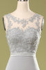 Load image into Gallery viewer, Grey Appliques Bridesmaid Dress