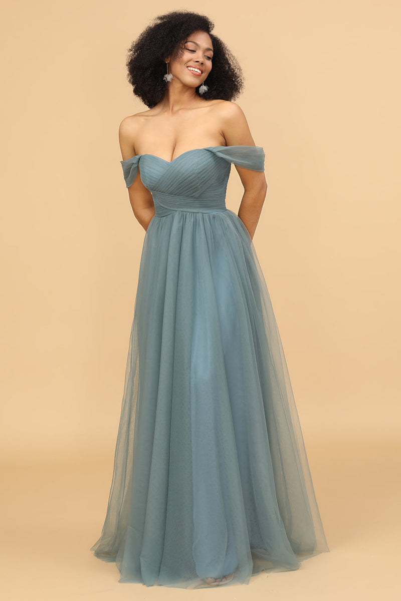 Light blue dress off the clearance shoulder