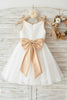 Load image into Gallery viewer, Girls White Elizabeth Broderie Anglaise Dress