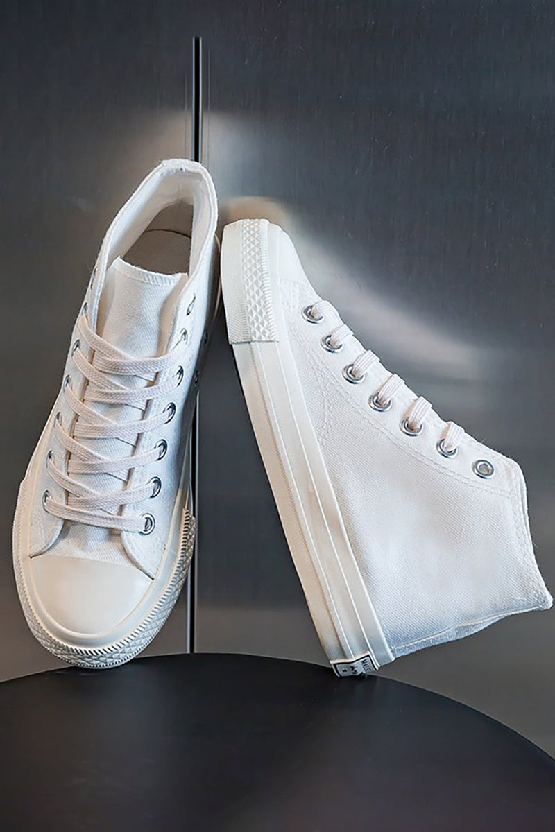 Mid top clearance canvas sneakers