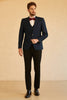Load image into Gallery viewer, Peak Lapel Navy Men Wedding Suit