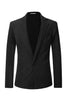 Load image into Gallery viewer, Black Knitted Notched Lapel Men&#39;s Blazer
