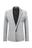 Load image into Gallery viewer, Black Knitted Notched Lapel Men&#39;s Blazer