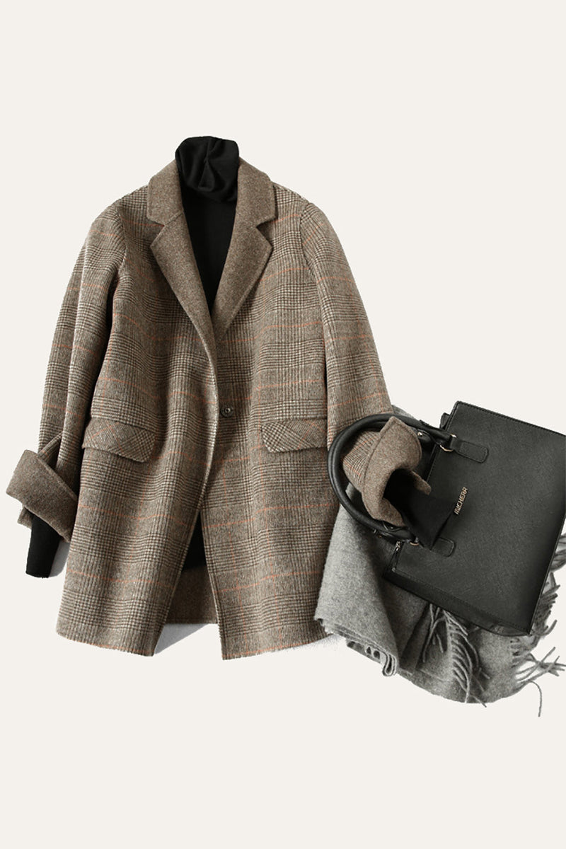 One button 2024 wool coat