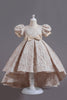 Load image into Gallery viewer, White A Line Girls&#39; Dress With Bow
