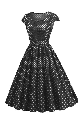 Pink Polka Dots Swing 1950s Dress