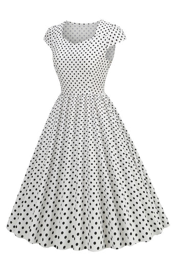 Pink Polka Dots Swing 1950s Dress