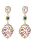 Load image into Gallery viewer, Light Purple Rhinestones Beaded Earrings