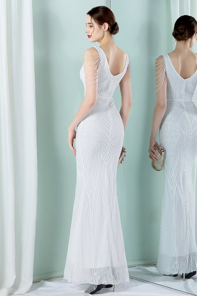 Evening shop gowns white