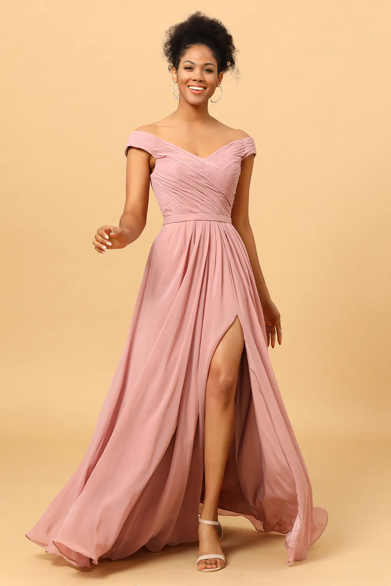 Dusty pink party 2024 dress