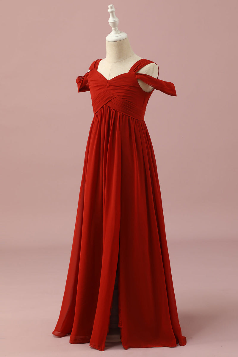 Red junior best sale bridesmaid dresses