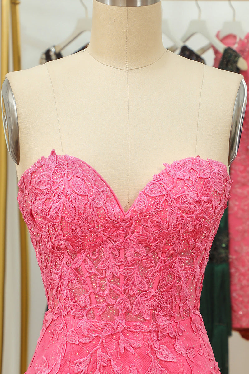 Load image into Gallery viewer, Tight Pink Short Party Dress with Appliques
