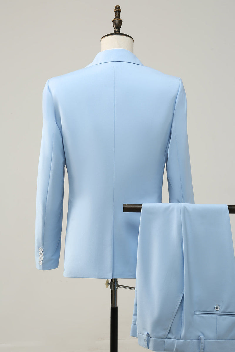 Light blue hot sale suit prom