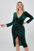 Load image into Gallery viewer, Long Sleeves Bodycon Velvet Dress with Stars