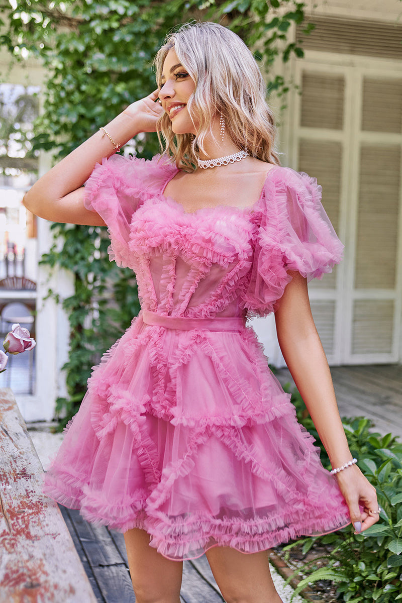 Fancy sale pink dress