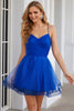 Load image into Gallery viewer, Royal Blue Sequins Cocktail Dress