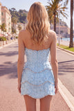 Sweetheart Pink Bodycon Mini Cocktail Dress with Beading