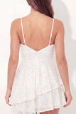 Sparkly White A-Line Asymmetrical Sequins Mini Graduation Dress