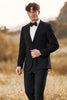 Load image into Gallery viewer, Black Notched Lapel Two Buttons Men&#39;s Wedding Suits