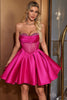 Load image into Gallery viewer, Cute A Line Sweetheart Corset Fuchsia Graduation Dress with Beading