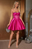 Load image into Gallery viewer, Cute A Line Sweetheart Corset Fuchsia Graduation Dress with Beading