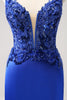 Load image into Gallery viewer, Sparkly Royal Blue Sequin Tight Short Graduation Dress With Lace Up Back