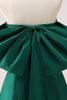 Load image into Gallery viewer, Dark Green Strapless A Line Short Graduation Dress with Bow