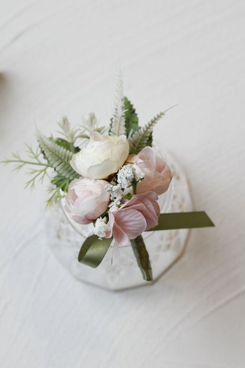 Load image into Gallery viewer, Romantic Blue Prom Wrist Corsage for Wedding Party