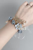 Load image into Gallery viewer, Sophisticated Blue Wrist Corsage with Rhinestone