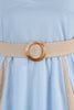 Load image into Gallery viewer, A Line Blue Halter Vintage 1950s Dress