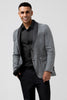 Load image into Gallery viewer, Glitter Grey Shawl Lapel Single Breasted Men&#39;s Blazer