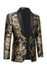 Load image into Gallery viewer, Black Golden Embroidery Men&#39;s Blazer