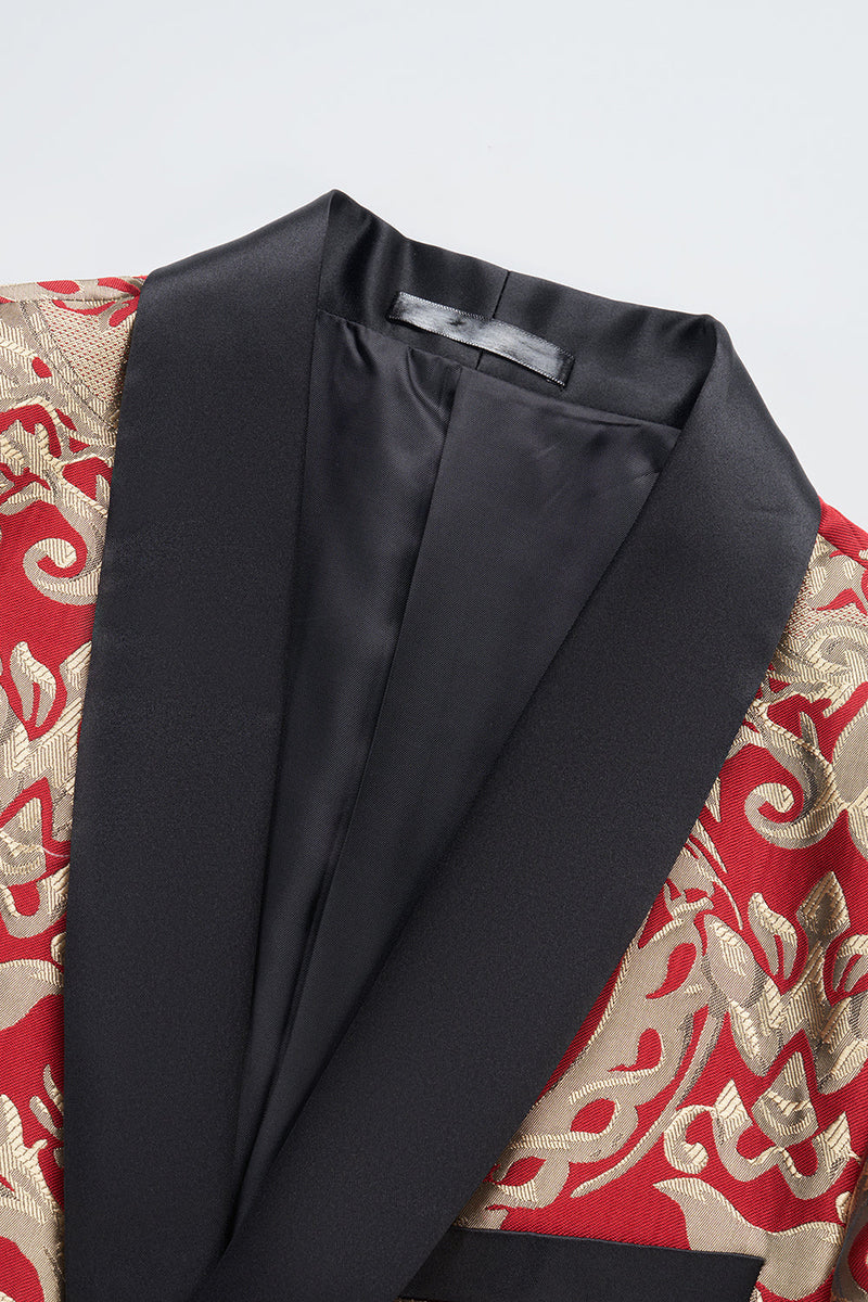 Load image into Gallery viewer, Dark Green Men&#39;s Prom Blazer with Embroidery