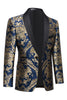 Load image into Gallery viewer, Dark Green Men&#39;s Prom Blazer with Embroidery