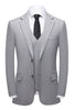 Load image into Gallery viewer, Simple Grey Shawl Lapel 3 Piece Men&#39;s Suit Set