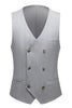 Load image into Gallery viewer, Simple Grey Shawl Lapel 3 Piece Men&#39;s Suit Set