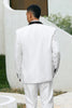 Load image into Gallery viewer, White One Button Shawl Lapel 3 Pieces Men&#39;s Wedding Suits