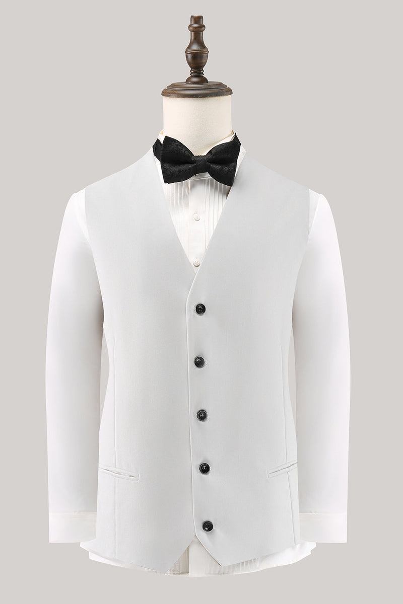 Load image into Gallery viewer, White Shawl Lapel 3 Piece One Button Men&#39;s Prom Suits