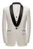 Load image into Gallery viewer, White Shawl Lapel 3 Pieces Men&#39;s Suits