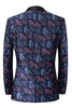 Load image into Gallery viewer, Dark Blue Jacquard 2 Pieces Shawl Lapel Men&#39;s Suits