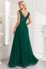 Load image into Gallery viewer, Sparkly Dark Green A Line Sequins Long Prom Dress with Ruffles