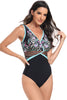 Load image into Gallery viewer, Black Flower 2-Piece Boho Push Up Print Halter Strap Swimsuits