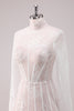 Load image into Gallery viewer, White Lace High Neck Corset Short Graduation Dress with Long Sleeves