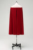 Load image into Gallery viewer, Burgundy Bodycon Off the Shoulder Midi Cocktail Dress With Cape Sleeves