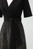 Load image into Gallery viewer, Sparkly Black A-Line Cocktail Dress with Half Sleeves